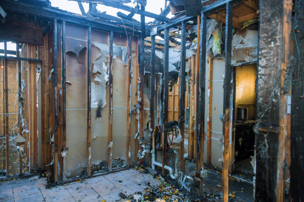 Professional Soot Cleanup technician working in Tomball, TX